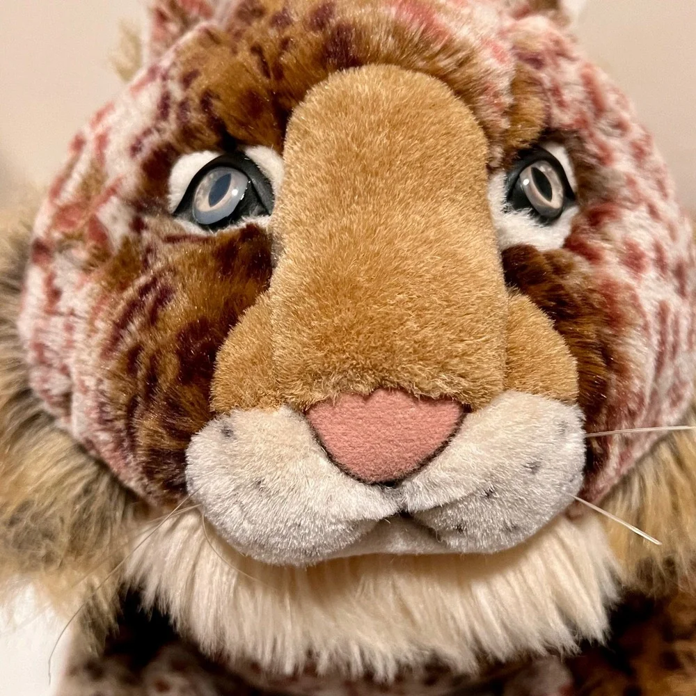 Lynx Large Spotted Plush Stuffed Animal Brown Tan‎ Realistic Excellent Wild